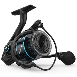 KastKing Verus Spinning Reel, Ultra-Lightweight 5oz Fishing Reel, 5.2:1/6.2:1 Gear Ratio, Aerodynamic Reel Rotor, 10+1 Stainless Steel Bearings, Lightweight Nylitech Body&Rotor, Carbon Fiber Drag