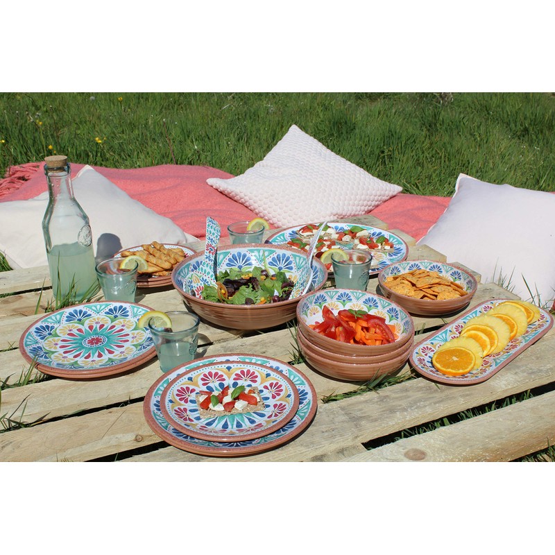 Purely Home Re-usable Rio Medallion Melamine Salad Servers