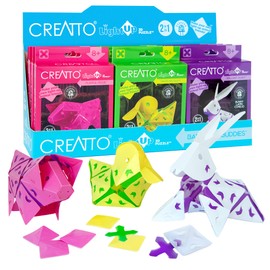 Creatto Barnyard Buddies – Brilliant Bunny, Dazzling Ducky, Playful Piggie Light-Up 3D Puzzle Kits | 12-piece Gift Set | Party Favors, Stocking Stuffers, Easter Baskets | DIY Activity w/ LED Lights