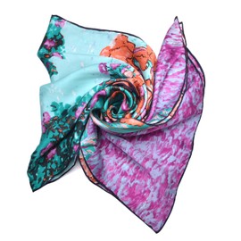 Salutto Women 100% Silk Scarves Van Gogh Painted Scarf (6)