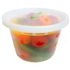 PCM 16 oz. Heavy Duty Round Deli Food Soup Plastic