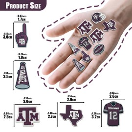 MATHARAGO 8 9 10 11 Pcs Shoe Charms for sports fans Decoration, Different Team Shoes Accessories for Boys Girls Kids Adults Women Men Party Favors Birthday Gifts(AJSD-9P-007)