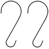 RuiLing 2-Pack 12 Inch Black Coating Metal Tree Branch Hook/Garden