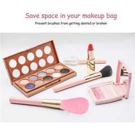 10 fundas de silicona para brochas de sombras de ojos: protectoras antipolvo, duraderas y flexibles para guardar las brochas de maquillaje de forma segura; ideales para neceseres de maquillaje.
