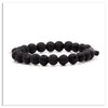 Xusamss Cross Bead Bracelet 8MM Lava Rock Turquoise Tiger Eye