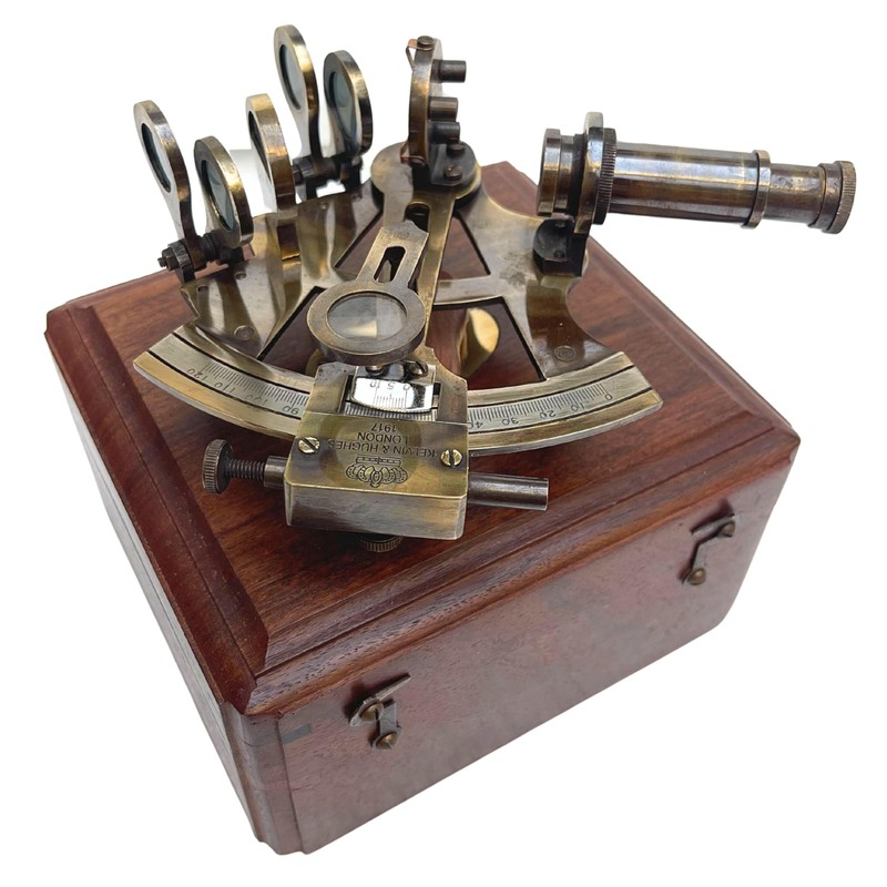 Medieval Replicas 5 inch Marine Sextant Large Brass Navigation Instruments