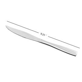 Xyskin 9.25 Inch Sharp Steak Knives, Stainless Steel Steak Cutlery Knife for Home Kitchen Restaurant, Set of 8(Silver)