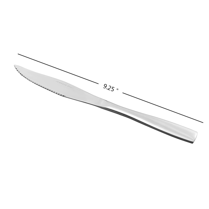 Xyskin 9.25 Inch Sharp Steak Knives, Stainless Steel Steak Cutlery