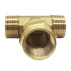 Joywayus 3/4 Inch NPT Brass Pipe Fitting Barstock Tee 3