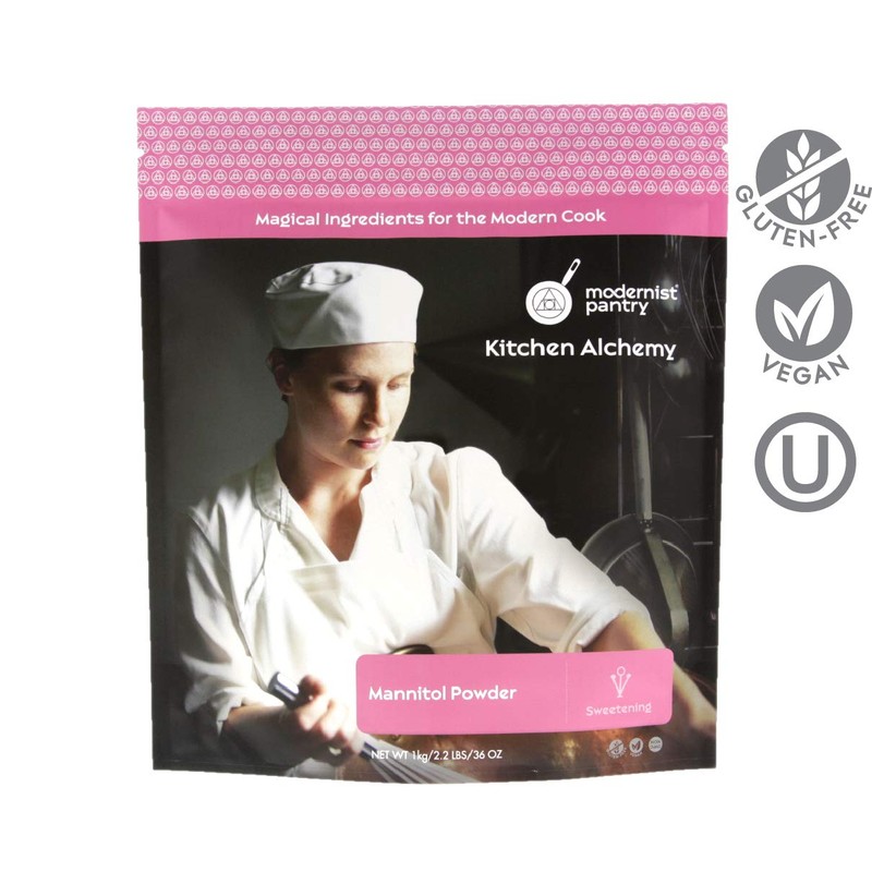 Pure Mannitol Powder Vegan ⊘ Non-GMO Gluten-Free - 1kg/2.2lbs/36oz