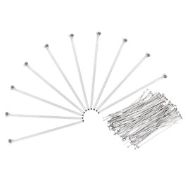 PATIKIL 600Pcs Flat Head Pins for Jewelry Making 20mm Stainless Steel Flat Head Pins Jewelry Head Pins for Craft Earring Bracelet Necklace Pendant Supplies 22 Gauge Silver