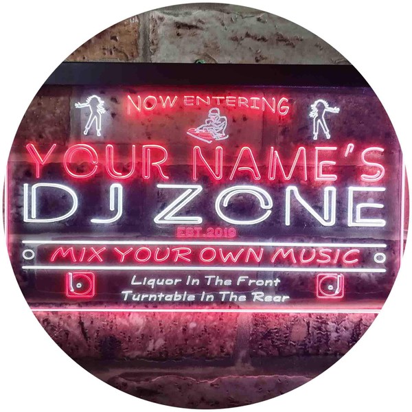 Personalized Your Name Est Year Theme DJ Zone Music Disco