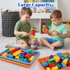 Sibba 6 Pack Multicolor Plastic Art Trays Colorful Activity Crafts