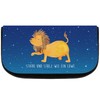 Mr. & Mrs. Panda Cosmetic Bag Zodiac Sign Lion, blue,