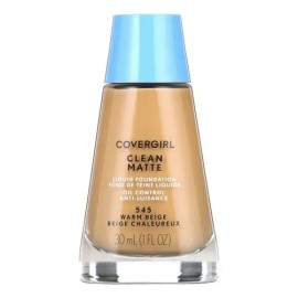 Base Líquida Covergirl Clean Matte Tono 545 Warm Beige