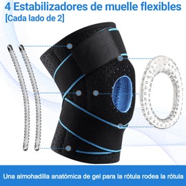 2 Piezas Rodilleras Deportivas El?sticas Ajustables