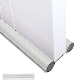 GGIJ Double Door Draft Stopper, Draft Stopper for Bottom of Door Soundproof, Windproof, Dustproof, Block Light, Insect Resistant, Under Door Noise Blocker 37 Inch