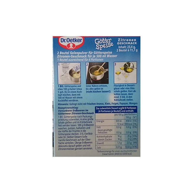 Dr. Oetker Götterspeise Zitrone