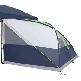 UNP Camping Cube | Pop Up Canopy Side Tent for 10' x 10' Canopies Tent Easy Set Up Gazebo, Dark Blue (Canopy/SHELTER NOT Included)