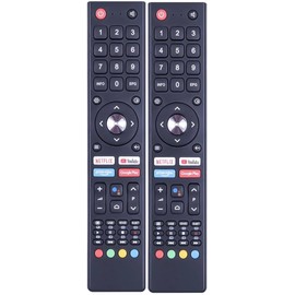 [2 Pack] Replacement GCBLTV02ADBBT Remote Control for Series 9 and Signature Series Kogan Smart HD LED TV Android TV - No Setup Required, Without Voice Function