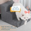 Dog Stairs for Small Dogs & Cats, 3-Step Non-Slip Pet