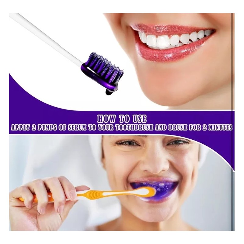 GlorySmile Purple Toothpaste for Teeth Whitening