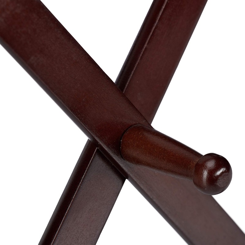 Relaxdays 1 x Wooden Extendable Coat Rack, 10 Coat Hooks,
