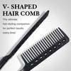Hair Straightening Comb – Heat-Safe, Tangle-Free V-Shaped Styling Tool for