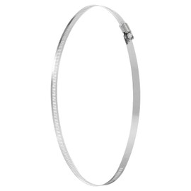 sourcing map 1 Pcs Hose Clamps, Stainless Steel 9-1/8"-10"(232-254mm) Adjustable Worm Gear Drive Hose Clamps Pipe Clamp for Plumbing Dishwasher Automotive Washing Machine, Silver