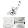 QWORK Toilet Seat Sturdy Hinge Replacement Parts, 2 Set Stainless