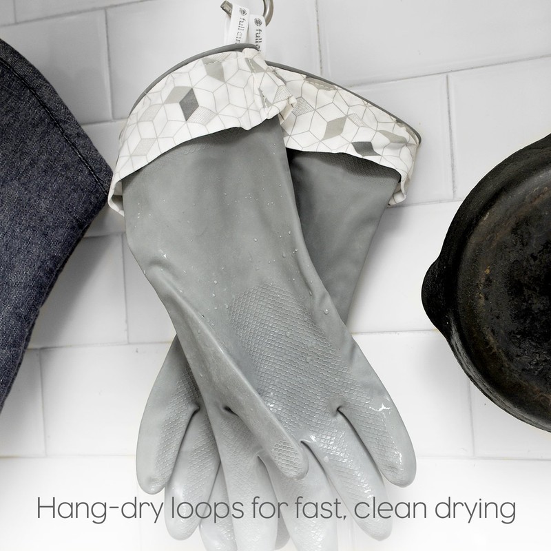 Full Circle Splash Patrol - Natural Latex Cleaning Dish Gloves,