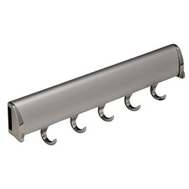 Belt Rack by Hafele, Synergy Collection (Polished Chrome, 5 Hook, 11 7/8")