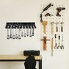HSUYUN Spanner Holder, Carbon Steel Spanner Holder, Wall Mounted, Black