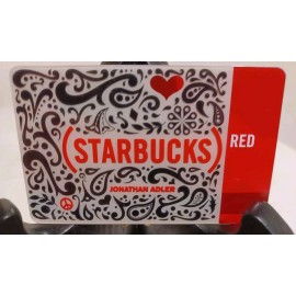 STARBUCKS CARD 2010 "JONATHAN ADLER, DESIGNER" VHTF~A BEAUTY~MINT~GR