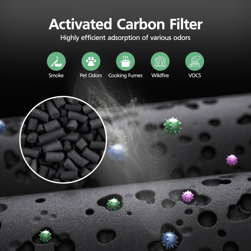 W-01 Replacement Filter Compatible with DBFIT W-01 Air Purifi-er Air