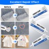 SUNAI 90ml Fabric Glue Permanent, Clear Washable Waterproof Fabric Adhesive