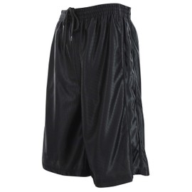 ChoiceApparel Mens Solid Color Basketball Training Shorts with Pockets and Drawstring (L, 209-BLACK)