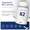 VIZANA NUTRITION | Vitamina K2-mK7 en Cápsulas HPMC Vegetarianas (90