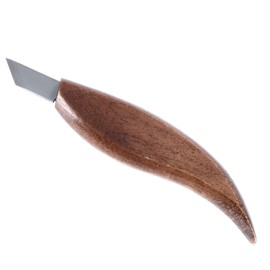 Wood Carving Knife Stainless Steel Blade Walnut Handle Whittling Knife Ergonomic Wood Carving Tool
