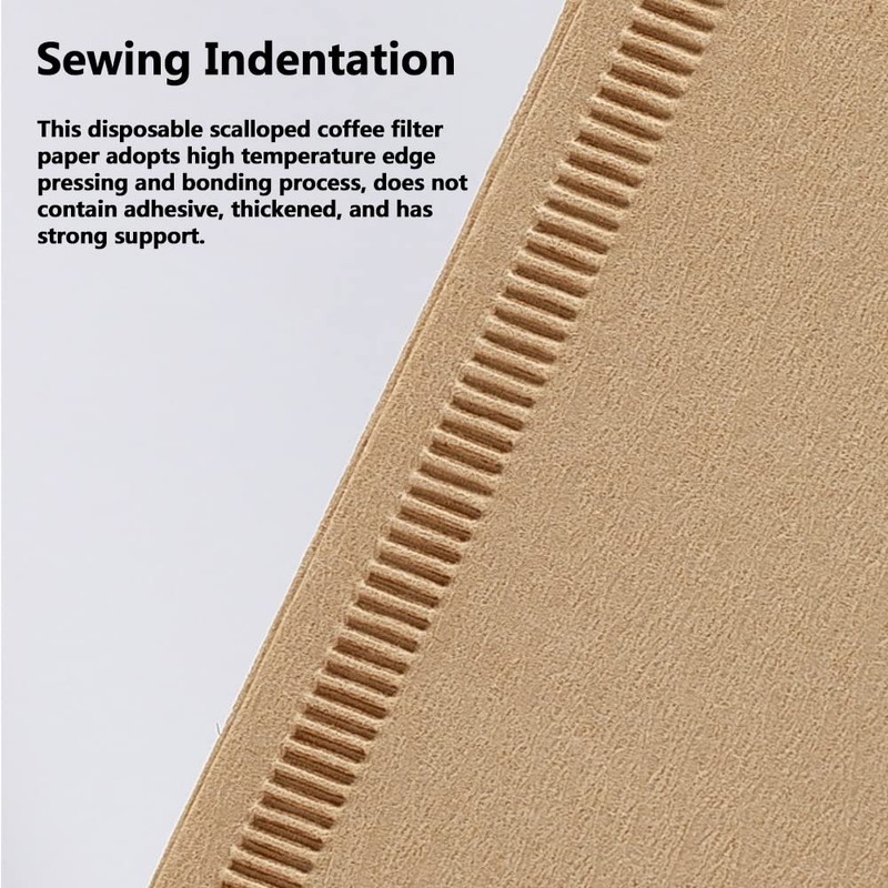 200 Pcs Coffee Filter Papers, Disposable Unbleached Cone Filter Papers