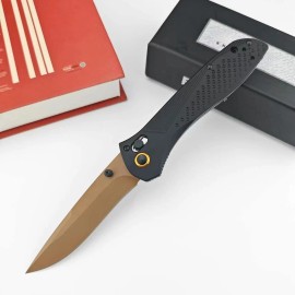 BM710, aviation aluminum handle+9cr18Mov,outdoor tactical folding knives,survival tools,fishing,collection, EDC, American stock.color: Black handle, Black knife, blade length: 3.74in, blade width: 1.1in, type: Pocket Knife