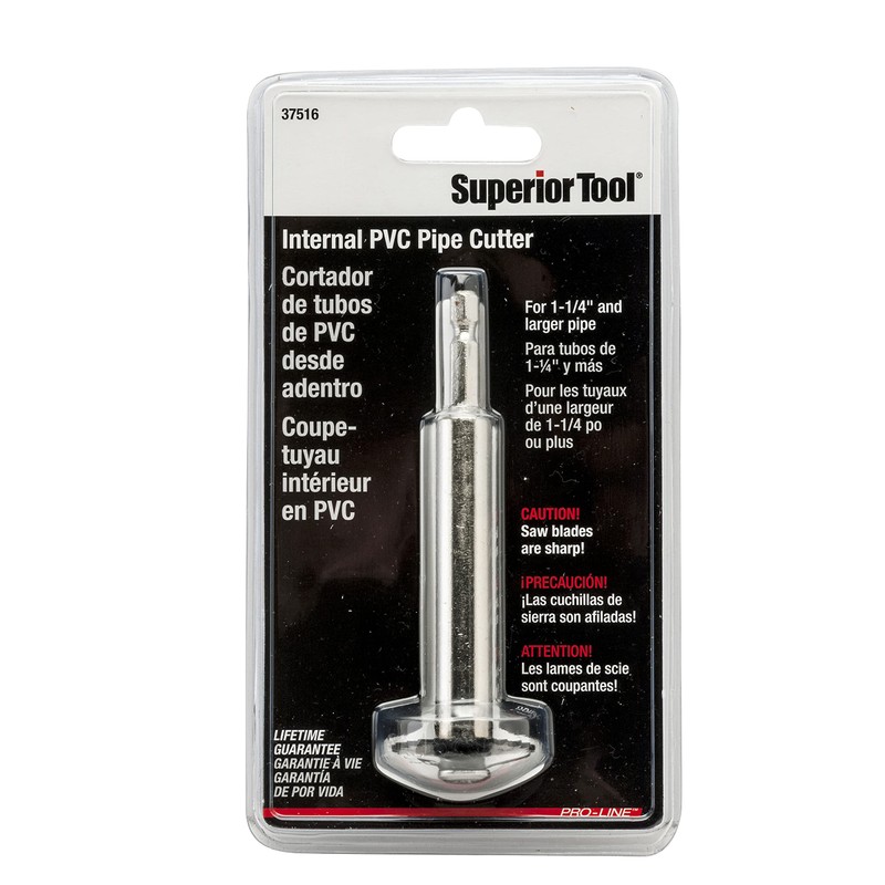 Superior Tool 37516 1-1/4" Internal PVC Pipe Cutter-One and a