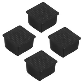 Mipcase 4Pcs Square Rubber Chair Leg Caps Non Slip Furniture Floor Protectors for Hardwood Durable Foot Covers for Tables Chairs Surface Protection Noise Reduction