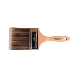 12PK 4 inch Flat BrushPremium Wall/Trim House Paint Brush Set Great for Professional Painter and Home Owners Painting Brushes for Cabinet Decks Fences Interior Exterior & Commercial Paintbrush.