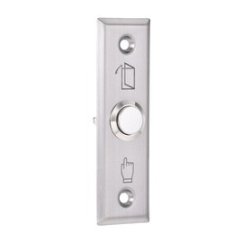 uxcell Push Button Release Switch Door Access Control System Stainless Steel Panel 92mmx28mm DC 12V 3A Silver Tone