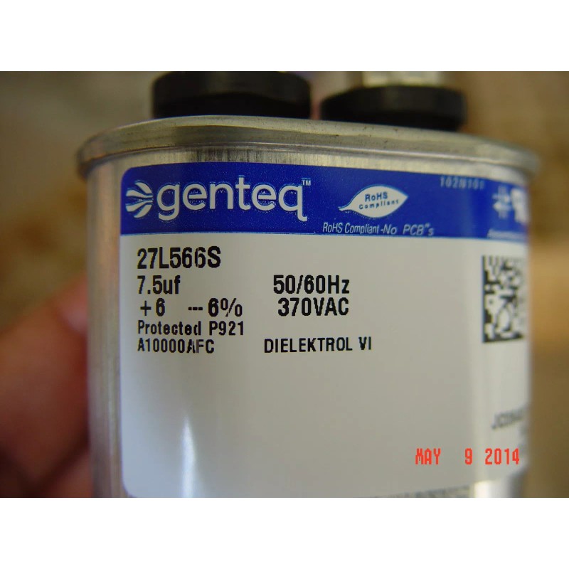 GE Capacitor Oval 7.5uf 370v volt VAC Blower Fan Motor