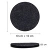 TOSSOW Water Absorbing Coasters Felt Coasters Round Shape with Insulation