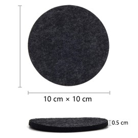 TOSSOW Water Absorbing Coasters Felt Coasters Round Shape with Insulation Pad Storage Case Set of 8