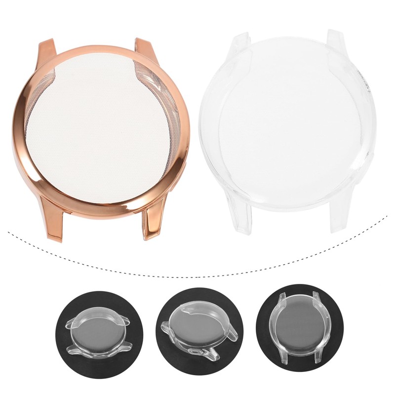 Levemolo Electroplating Protective Shell for TPU Screen Protector Transparent Watch