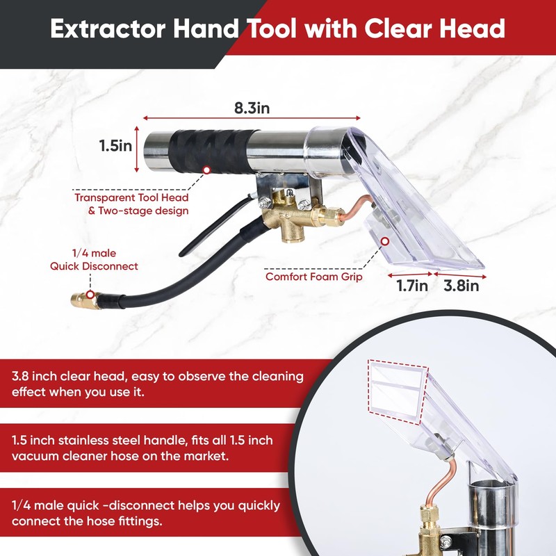 Shop Vac Extractor Kit, Universal Extractor Hose Kit for Shop